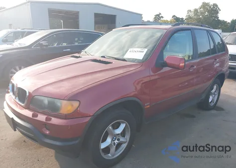 2002 BMW X5 3.0I из США, поврежденный, VIN 5UXFA53572LP57733